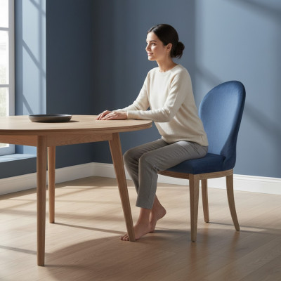 Diseñador francés Silla acolchada Sillas Sofá tapizado clásico Nuevo CM-U3