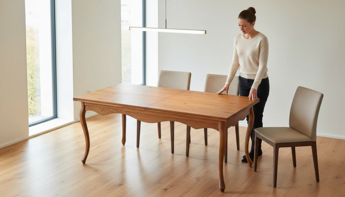 Mesa de madera Madera Hecho a mano Mesas clásicas Mesa Mesa de comedor - Modelo PR-2