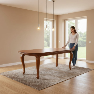 Mesa mesa de comedor mesa de madera XXL mesa de conferencias 100X250cm extensible 250X350cm