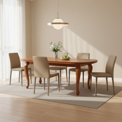 Mesa mesa de comedor mesa de madera XXL mesa de conferencias 100X250cm extensible 250X350cm