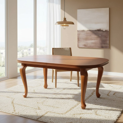 Mesa Mesa de comedor Mesa de madera XXL Mesa de conferencia 90X200cm Extensible 200X280cm