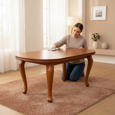 Mesa Mesa de comedor Mesa de madera XXL Mesa de conferencia 90x160 cm Extensible 160x240 cm