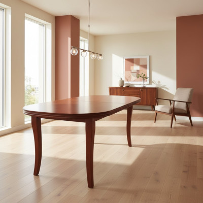 Mesa Mesa de comedor Mesa de madera XXL Mesa de conferencia 100X250cm Extensible 250X350cm