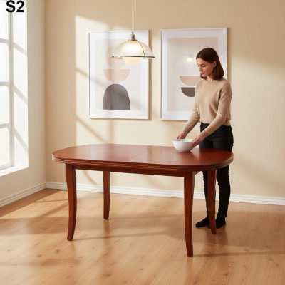 Mesa Mesa de comedor Mesa de madera XXL Mesa de conferencia 90x160cm Extensible 160x240cm