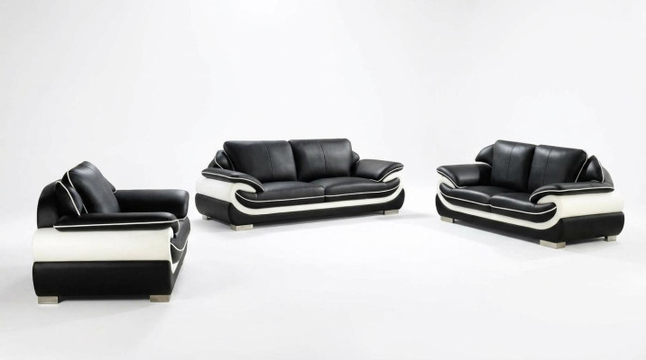 Sofá conjunto de sofá Cojín sofá Set 3+2+1 Cuero Sofás Sofá Conjunto Asiento T777