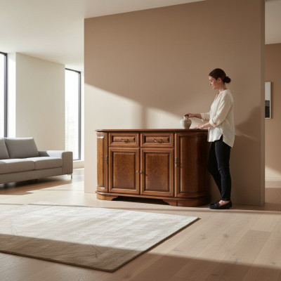 Cómoda clásica, cómoda, armario de cómoda, mueble auxiliar, modelo de casa de campo Z-K4.