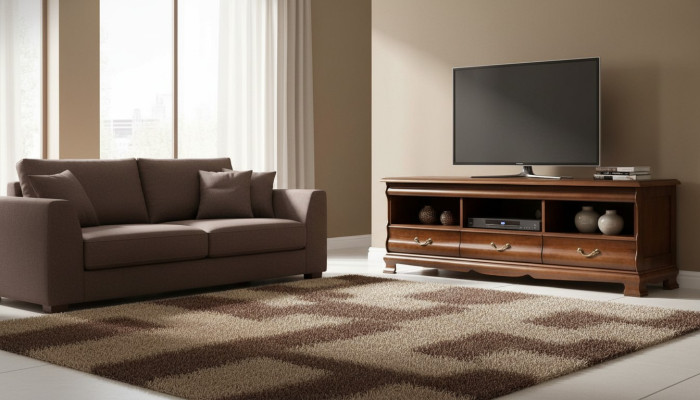 Mueble bajo de TV con cajones, mesa de televisión, soporte de TV, mueble para TV N-RTV-D.