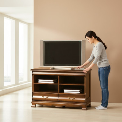 TV Lowboard Board Schrank Fernsehtisch Unterschank RTV Fernsehschrank - N-RTV  TV Lowboard Mueble Tablero Gabinete Mesa de televisión Aparador RTV Armario de televisión - N-RTV