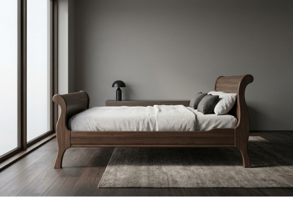 Madera maciza auténtica estilo colonial cama 160/180x200cm camas cama doble matrimonial nuevo OB