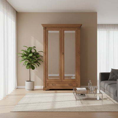 Clásicos armarios Armario Mueble armario Armario ropero Macizo Estilo colonial O2D