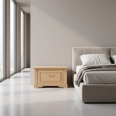 Mesitas de noche clásicas Mesita de noche Consolas de noche Mesa de madera maciza Estilo colonial