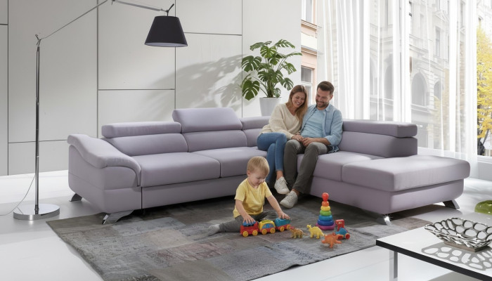 Sofá esquinero con función de cama, sofá de salón en forma de L, sofá esquinero, esquina de sofá, conjunto de tapizado.