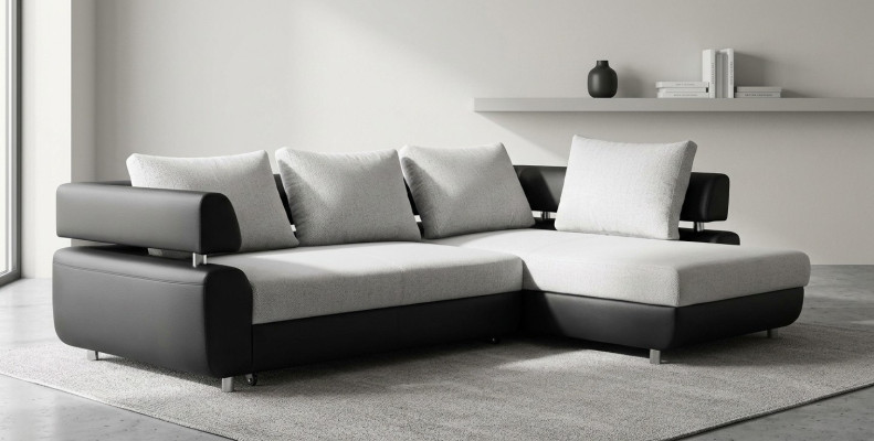 Sofá esquinero + función de cama Sofá esquinero Sofá Esquina Conjunto de tapicería