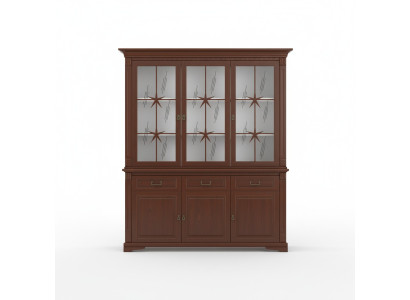 Vitrina clásica Gabinete de vitrina Vitrinas Armario de cristal Armario colonial Nuevo OK3