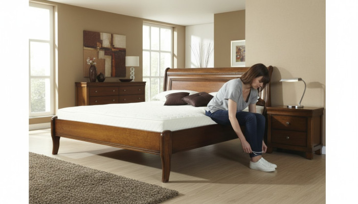 Cama clásica camas 140/160/180x200cm Muebles italianos Cama doble Matrimonio Nuevo