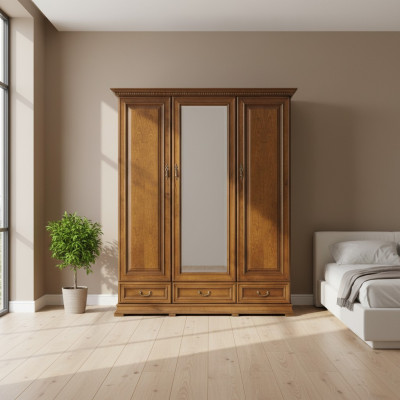 Clásico armario Armario Mueble ropero Macizo Nuevo Italia R-3D