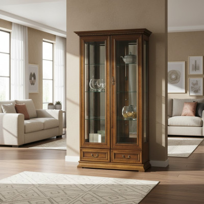 Clásico vitrina armario de cristal sólido vitrina vitrinas nuevo R-W3