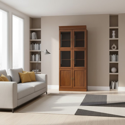 Clásicos armarios armario vitrina vitrina cristal pared del armario Modelo BA-1