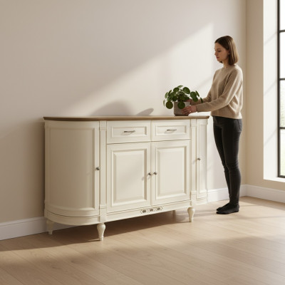 Cómoda clásica vitrina gabinetes de vitrina gabinetes FL-K4