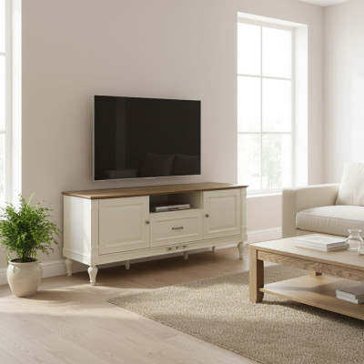 Mueble de televisión RTV FL-RTVD con tablero y armario para TV.