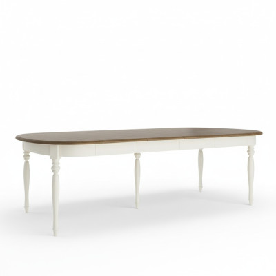 Gran mesa Mesa de comedor Mesa de madera Mesa de conferencia Extensible 290 cm Modelo FL-S1