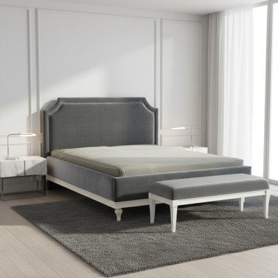 Cama clásica Cama de matrimonio Cama doble Cama de madera Cama de campo - Modelo FL-B1
