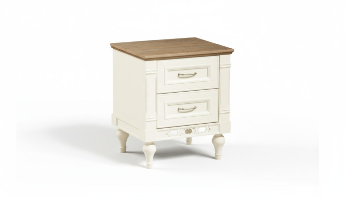 Mesa de noche clásica mesita de noche maciza consola estante dormitorio FL-SZN