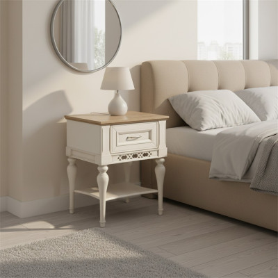 Mueble de noche estante mesita de noche maciza consola estante dormitorio FL-N2