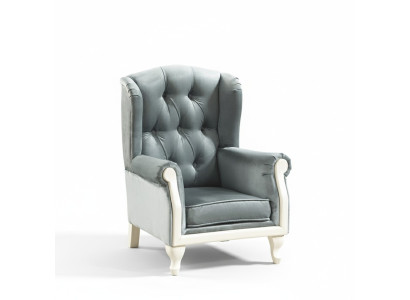 Chesterfield sillón de orejas silla acolchada sofá de televisión de oficina cuero genuino