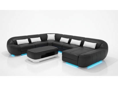 Sofá de cuero Salón Sofá modular Esquina Sofá Conjunto de esquina Diseño Sofá Moderno G8022