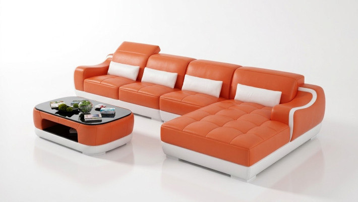 Sofá de cuero sofá sofá conjunto de sala de estar sofá esquina moderno diseño salón.
