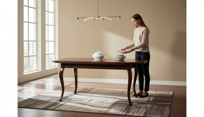 KLASSISCHE TISCHE ESSTISCH ESSZIMMER TISCH ECHT HOLZ Muebles italianos - ZB-5