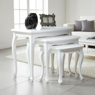 Mesa Mesa de comedor 3 piezas Juego de mesa Mesas Mesa clásica de madera Mesa de comedor de diseño Producto nuevo