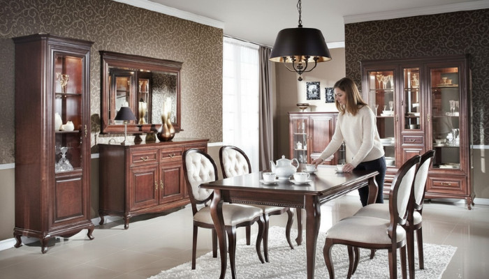 Mueble de comedor de lujo para la sala de estar en un estilo italiano único.