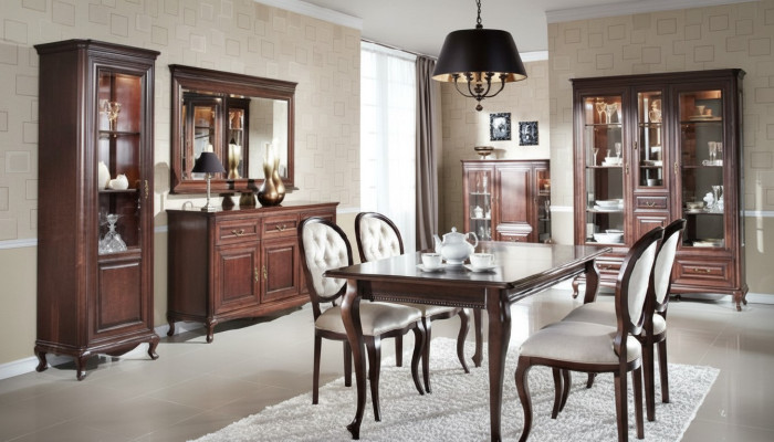 Mueble de comedor de lujo para la sala de estar en un estilo italiano único.