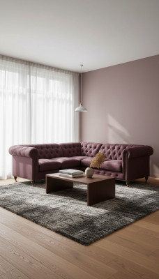 Chesterfield Sofá esquinero Couch Diseñador Tapizado Esquina Textil Sofá Conjunto 1013-14