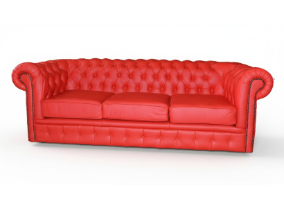 Sofá Chesterfield tapizado, sofá de diseñador, conjunto de 3 asientos clásico *Nuevo*