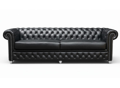 Chesterfield de 3 plazas XXL, conjunto de sofás acolchados. Big Couchen 2016-22.