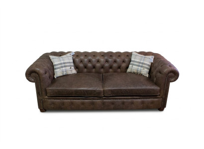 Chesterfield de 3 plazas XXL tapizado sofá conjunto de sofás Big Couchen 2016-26