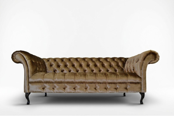 Sofá Chesterfield Tapizado Diseñador Sofás Conjunto de Sofás de Tela Textil 2
