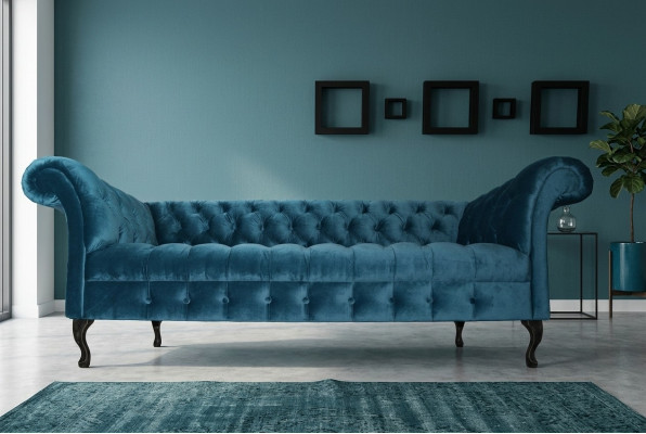 Sofá Chesterfield tapizado diseño sofás conjunto textil tela textil 16