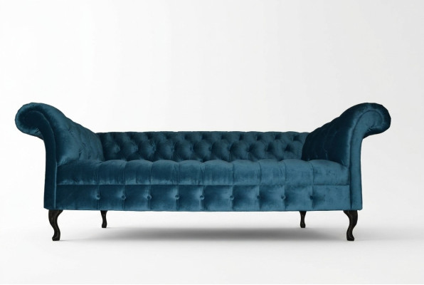 Sofá Chesterfield tapizado diseño sofás conjunto textil tela textil 16