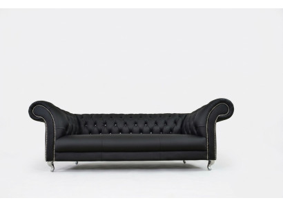 Chesterfield Sofá Tapizado Diseñador Sofás Sofá de Tela Conjunto Textil Tela 23