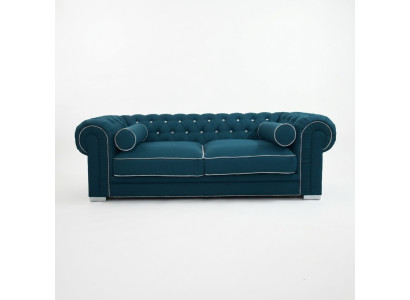 Sofá Chesterfield de 3 plazas Tapizado Diseñador Sofás Juego de Sofás SL Sofa