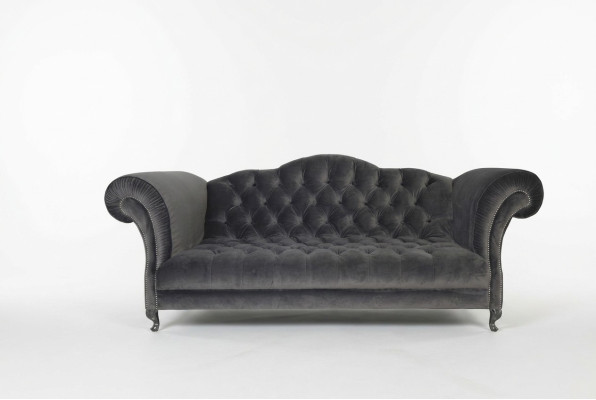 Sofá Chesterfield de 3 plazas, tapizado, diseñador, conjunto de sofás SL Sofa 35.