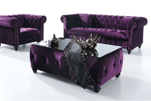 Sofá Chesterfield Tapizado Diseñador Sofás Conjunto de Sofás Sofá SLIII №11