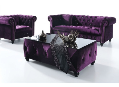 Sofá Chesterfield Tapizado Diseñador Sofás Conjunto de Sofás Sofá SLIII №11