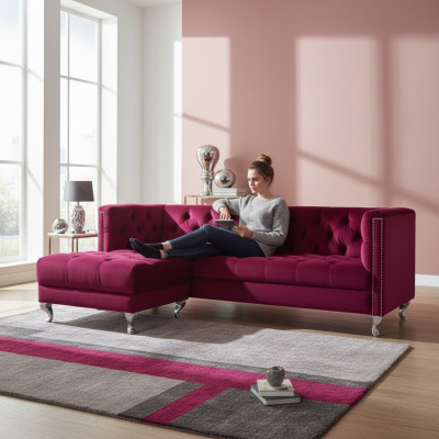 Sofá Chesterfield Tapizado Sofás de Diseño Conjunto de Sofás Sofá SLIII Sofá №12