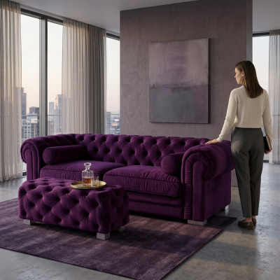 Sofá Chesterfield Sofás Tapizados Sofás de Diseño Sofás Juego de Sofás Sofá SLIII Sofá №37
