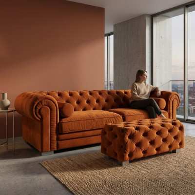 Chesterfield Sofa Sofás tapizados de diseñador Sofás de salón Juego de sofás Sofá SLIII Sofá №41